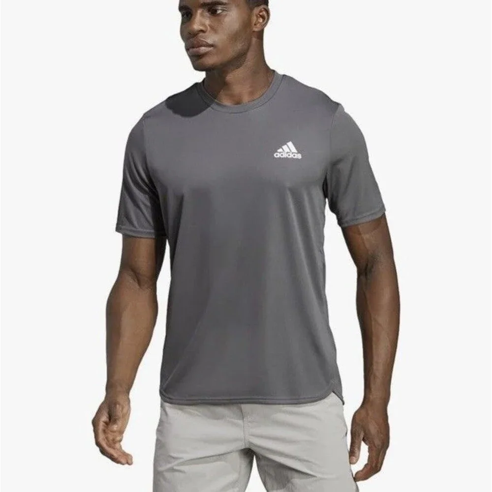 Adidas Men's AEROREADY Short Sleeve Crew Neck Designed for Movement Tee size L - Picture 3 of 12